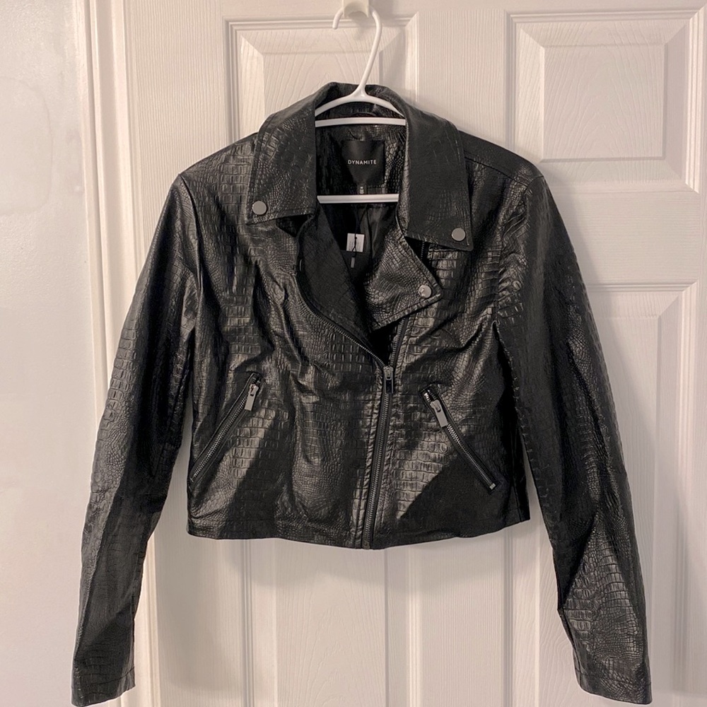 Dynamite Faux Leather Jacket